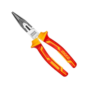 Alicate De Punta Larga Ingco Industrial Aislado Vde 200mm/8"