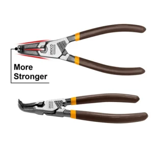 Alicate Curvo Ingco Industrial Seguro Seeger Interno 180mm/7"