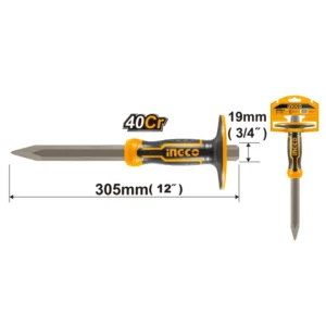 Cincel Punto Ingco Industrial Para Hormigon 4x19x305mm