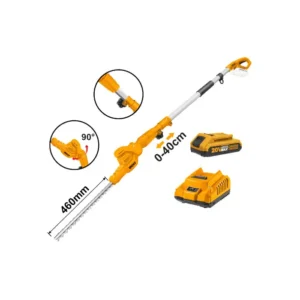 Cortaseto Ingco Con Pertiga + Bat 2ah Y Carg Normal 20v/460mm