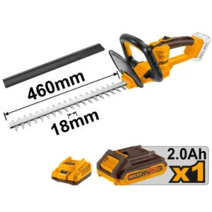 Cortasetos Inalambrico Ingco + Bateria 2ah Y Cargador Rapido 20v