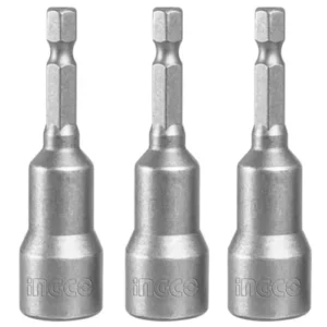 Dado Hexagonal Ingco Magnetico 3 Piezas 12mm-1/4"