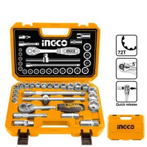 Set Dados Y Chicharra Ingco Industrial 25 Piezas 1/2"