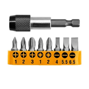 Set Puntas + Adaptador Ingco 9 Piezas