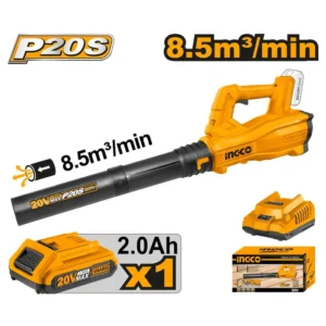 Soplador Ingco + 1 Bateria 2,0ah Y Cargador Normal 20v 8,5m³/min
