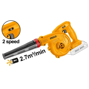 Soplador Ingco Inalambrico 20v 2,7m³/min