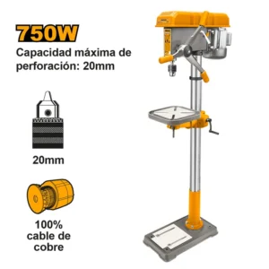 Taladro De Pedestal Ingco Industrial Electrico 750w/20mm
