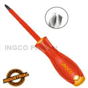Destornillador Ingco Industrial Aislado Vde Punta Cruz Ph2x100mm