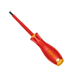 Destornillador Ingco Industrial Aislado Vde Punta Plana Sl3x75mm