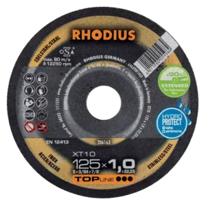 Disco De Corte Rhodius Xt10 Topline Iii 125x1,0x22,23mm 5"