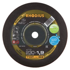 Disco De Corte Rhodius Xt10 Topline Iii 230x1,9x22,23mm 9"
