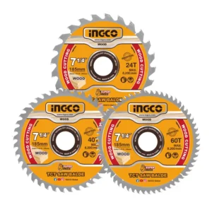 Disco De Sierra Circular Ingco Industrial 3pz Ma 24-60t 185mm 7 1/4"