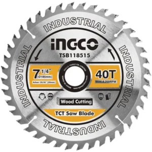 Disco De Sierra Circular Ingco Industrial Madera 40t 185mm 7 1/4"