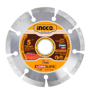 Disco Diamantado Ingco Industrial Segmentado 125x22mm 5"