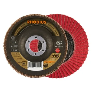 Disco Traslapado Rhodius Jumbo Speed Ceramicon 115x22,23mm 4 1/2" G60