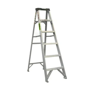 Escalera De Tijera Mirlo 6 PeldaÑos Aluminio 150kg 6 PeldaÑos