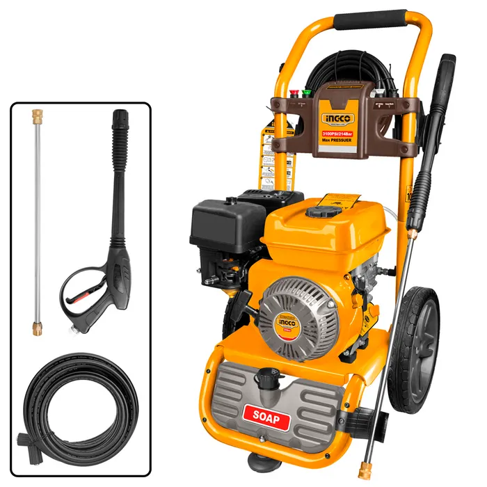 Hidrolavadora Ingco A Gasolina Industrial 6hp/214bar
