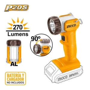 Lampara Led Ingco Industrial Inalambrico 20v/270lum