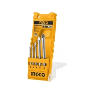 Set De Brocas Ingco Para Vidrio 5 Piezas 4-10mm