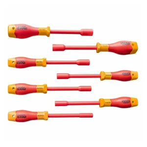 Set Destornillador Ingco Hex Industrial Aislado Vde 6-12mm 7 Piezas