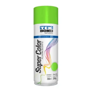 Pintura En Spray Tekbond Fluorescente Verde 350ml/250g